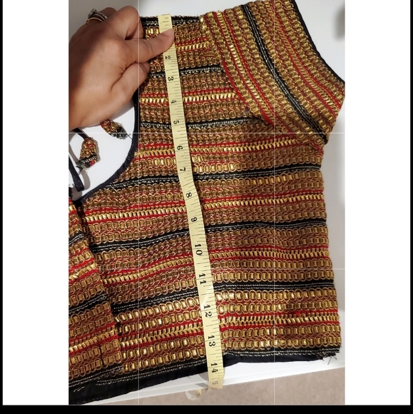 NWOT Indian saree blouse crop top - Picture 5 of 6